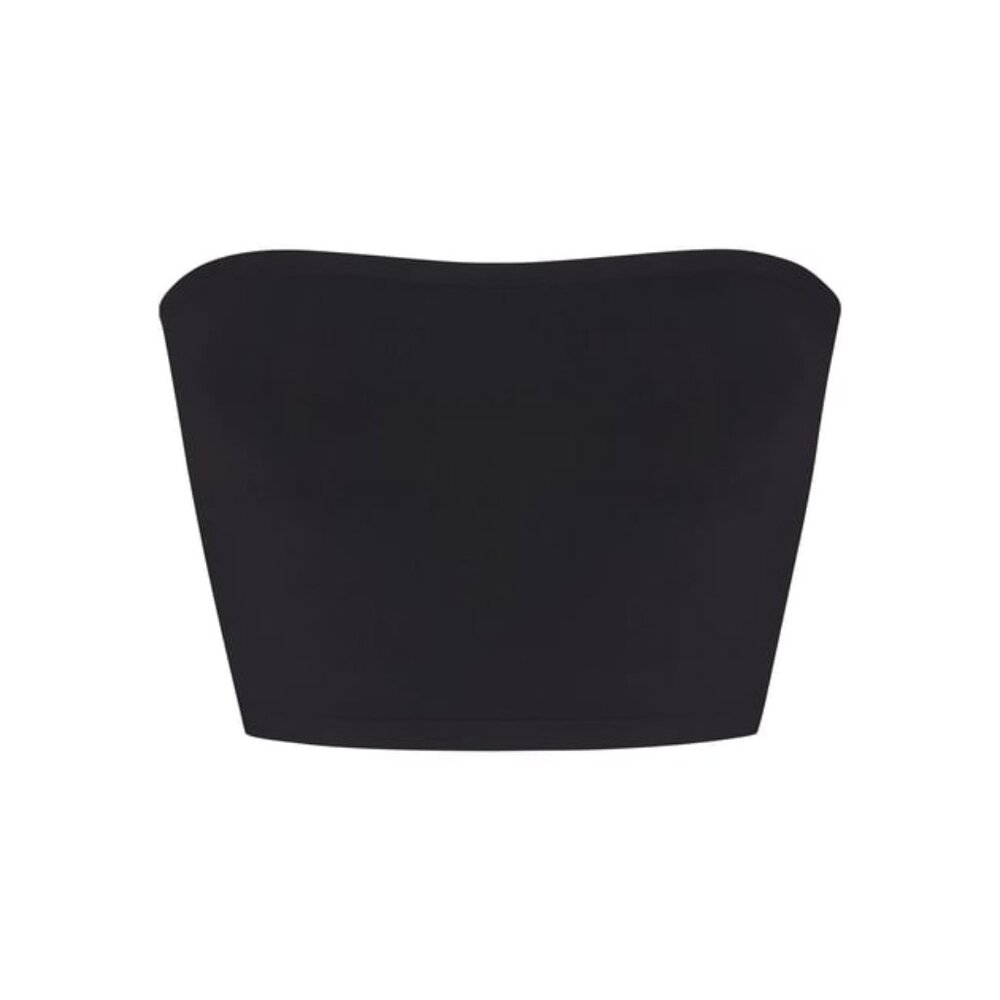 SKIMS SOFT SMOOTHING SEAMLESS CROPPED TUBE TOP ONYX S